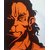 Angry face hanuman sticker