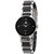 IIK SilverBlack Women  Cut Watch For Ladies