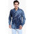 High Star Slim Fit Fashion Shirt In Blue Colour