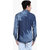 High Star Slim Fit Fashion Shirt In Blue Colour