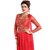 Chhabra 555  Red Dhoti Style Suit Dupatta Unstitched