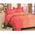 Welhouse King Size 1 Double bedsheet with 2 pillow covers NMJS-017