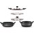 Pigeon All-in-One hard anodized cooker set, Black, 2-pieces
