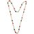 Multicolour Gold Plated Vintage Handmade Ruby Pearl Beads Chain Necklace Matar Mala WNEC8PrlBead