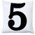 Welhouse Number printed cushion cover VLCU-086