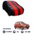 Autofurnish af-2 Stylish Red Stripe Car Body Cover For Maruti alto 800 - Arc Red Black.