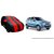 Autofurnish AF-6 Stylish Red Stripe Car Body Cover For Maruti Swift Arc Red Black.