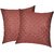 Zikrak Exim Square Quilting Cushion Cover Brown (2 Pcs Set)