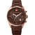 EMPORIO ARMANI AR 5890 BROWN CHRONOGRAPH MENS SPORTS WRIST WATCH GIFT BOX EMI