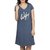 Clifton Womens Longtop Nightwear-Navy Melange-Wifey