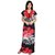 Diljeet Women Red And Black Floral Print Satin Nighty