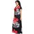 Diljeet Women Red And Black Floral Print Satin Nighty