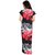 Diljeet Women Red And Black Floral Print Satin Nighty