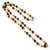 Multicolour Gold Plated Vintage Handmade Ruby Pearl Beads Chain Necklace Matar Mala WNEC8PrlBead
