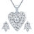Sikka Silver Plated Austrian Diamond White Pendants Chains For Women