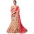 Manish Creation Pink, Gold Color Embroidered Chiffon Party Wear Designer Saree For Women | Heavy Embroidered Matching Designer Blouse Piece Included With This Sari