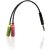 Kingwin 7 1/4 Inch Microphone & Headphone Splitter, Turn a 3.5 mm combo headphone / microphone port into two distinct ports, one 3.5 mm headphone jack & one 3.5 mm microphone port (HPS-185)