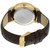 New QQ Day and Date Analog Gold Dial Men's Watch - S192-100Y