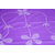 Idoleshop Embroidered Cotton Purple Floral Double Bedhseet With Two Pillow Covers