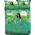 Dream Weaverz Cotton 3D Printed King sized Double Bedsheet (1 Double Bedsheet, 2 Pillow Covers, Princess)