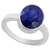 AMRIN AJ0015 BLUE SAPPHIRE 5.50 RATTI, 3 GRAMSILVER RING (NEELAM)