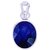 AMRIN AJ0016 ORIGINAL BLUE SAPPHIRE 5.25 RATTI, 2 GRAM SILVER PENDANT (NEELAM)