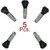 Original Tubeless Car Tyre Valve (Alloy Wheel Type) - 5 pieces