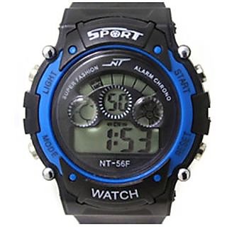 S2S Blue in Black Sport Digital Watch - For Boys, Girls