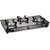Pigeon Carbon 3 BR Glass 3 Burner Gas Stove Manual Ignition