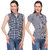 YALINA PLUS Combo of two exclusive Printed and Striped Shirts.