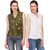 YALINA PLUS Women Combo of two Printed Court Collar Sleeveless Shirt