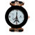 Women White Eiffel Tower Dial Black Strap Analog Party Girls Watches