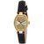 Sonata Quartz Gold Oval Women Watch 8083YL03