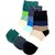 Winza Designer Mid-calf Length  Ankle Cotton Socks (Multi-Coloured, Set of 6)