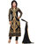 Sancom Black Semi Stitched Georgette Salwar Suit-100009