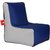 Biggie Comfy Bean chair BLUE WHITE  XXL Size Filled with Beans