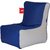 Biggie Comfy Bean chair BLUE WHITE  XXL Size Filled with Beans