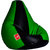 Biggie Bean Bag BLACK PARROT GREEN XXL Size Without Fillers - Cover Only