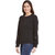 Miss Chase Women's Black Round Neck 3/4th Sleeves Basic Solid/Plain Top