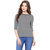 Miss Chase Women's  Round Neck Cap Sleeves Basic Plain Top.