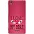 FUSON Designer Back Case Cover for Sony Xperia T3 (Pyar Hai Tumse Heart Pink Red True )