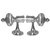 SmartShophar Zinc Curtain Bracket Hardware 2 Pc. Nickel Silver Finish Diamond