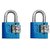 SmartShophar Num Lock 2 Pc Zinc Padlock 3 Digit Medium