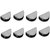 SmartShophar Stainless Steel D Type Glass Shelf Bracket 1.5 Inches :: 8 mm 8 Pc