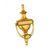 SmartShophar Brass Door Knocker Nickle Silver Finish 8 InchesGeorgion