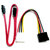 Sata Cable +Sata Power Conector for Data Transfer Motherboard to HDD & DVD