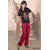 Women's Sleepwear 2pc Top  Pajama Pant New 2010 Night Set Daily Black  Maroon Lounge Wear