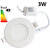 Snap Light 3W Round Led Ceiling Light - Warm White (Pack of 1)