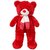 T0Y BULK  Giant 5 foot Tall Jumbo Size Teddy bear Stuffed Toy With Muffler 60 inch Red Color (made in india)