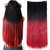 D-DIVINE  24 Inches 5 Clip in Red Double Shade Hair Extension